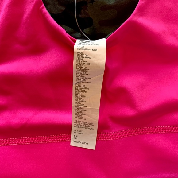 Fabletics Harlow Reversible Sports Bra Star Camo - Picture 5 of 7
